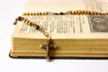 Rosary beads and breviary Royalty Free Stock Photo