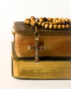 Rosary beads and breviary Royalty Free Stock Photo