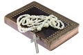 Rosary on prayer book Royalty Free Stock Photo