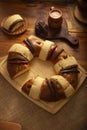Rosca de Reyes image Mexico topview Royalty Free Stock Photo