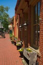 Facades along a quaint street in historic Roscoe Village