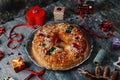 Roscon de reyes, spanish king cake