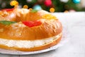 `Roscon de reyes` , Spanish typical dessert of Epiphany