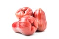 Rose apple chomphu fresh isolated clipping path on white background Royalty Free Stock Photo