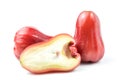 Rose apple chomphu fresh isolated clipping path on white background Royalty Free Stock Photo