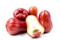 Rose apple chomphu fresh isolated clipping path on white background Royalty Free Stock Photo