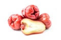 Rose apple chomphu fresh isolated clipping path on white background Royalty Free Stock Photo