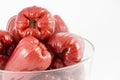 Rose apple isolated on the white