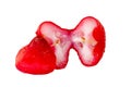 Rose apple on the white background