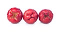 Rose apples isolate with white background Royalty Free Stock Photo