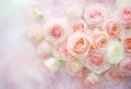 Rose bouquet blossom background background bloom pink wedding nature valentine flower floral love Royalty Free Stock Photo