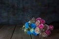 Rose bouquet with vase,still life Royalty Free Stock Photo