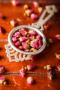 Rose buds tea Royalty Free Stock Photo