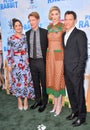 Rose Byrne, Domhnall Gleeson, Elizabeth Debicki & Will Gluck Royalty Free Stock Photo