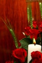Rose Candle Royalty Free Stock Photo
