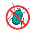 Rose Chafer icon stop sign