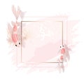 Rose chinese, japanese koi carps. Beauty identity elegant style. Hand drawn vector.
