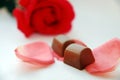 Rose and chocolates