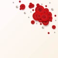 Rose flowers placard wallpaper