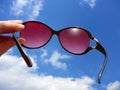 Through Rose Colored Glasses Royalty Free Stock Photo