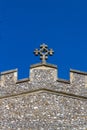 Rose cross on the roof of St MaryÃ¢â¬â¢s Church in