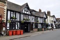 The Rose and Crown, built in 1596. A Tudor Inn in Stratford. Stratford-upon-Avon, UK. April 27, 2023. Royalty Free Stock Photo