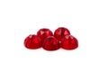 Rose cut red ruby cabochons Royalty Free Stock Photo