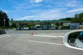 Rose de la Broye service area, Switzerland Royalty Free Stock Photo