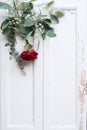 Rose decoration on vintage background