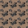 Rose Digital Paper Pack, Black Roses, Wedding, Scrapbooking, Roses, VIntage Roses