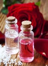 Rose Essence Bottles Royalty Free Stock Photo