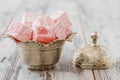 Rose Flavoured Turkish Delight Royalty Free Stock Photo