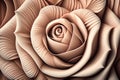 Rose flower background. Beautiful pink Rose close up. Generative AI Royalty Free Stock Photo