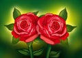 Rose flower digital art illustration painting background