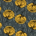 Rose flower pattern