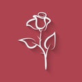 Rose flower symbol