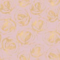 Rose flowers gold ornament. Seamless pattern Royalty Free Stock Photo