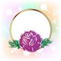 Rose frame mothers day greetings card background Royalty Free Stock Photo