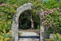 Rose garden archway Royalty Free Stock Photo
