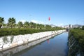 Rose garden in the beach park of maltepe in istanbul