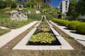 Rose Garden in the Crystal Palace Gardens of Porto Royalty Free Stock Photo