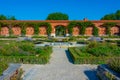 Rose garden in German town Ingolstadt Royalty Free Stock Photo