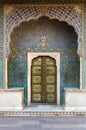 Rose Gate at the Chandra Mahal, Jaipur City Palace Royalty Free Stock Photo