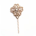 Rose Gold Baroque Flower Hairpin - Glamorous Pin-up Style