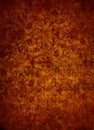 Rose Gold Brocade Leaf Textured Background