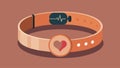 A rose gold collar with a heart rate monitor perfect for owners who want to keep a close eye on their dogs overall Royalty Free Stock Photo