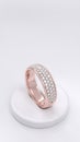 Rose Gold Diamond Pave Ring