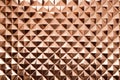 rose gold diamond plate in soft light Royalty Free Stock Photo