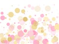 Rose gold fashionable confetti simple background Royalty Free Stock Photo