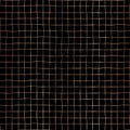 Rose Gold foil grid seamless vector pattern background. Copper shiny hand drawn raster square shapes on black. Elegant background Royalty Free Stock Photo